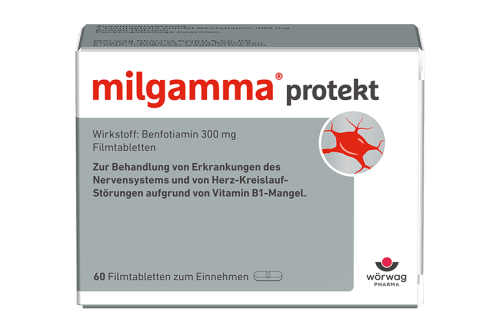 milgamma® protekt Mit dem einzigartigen Wirkstoff BenfotiaminMit dem einzigartigen Wirkstoff Benfotiamin